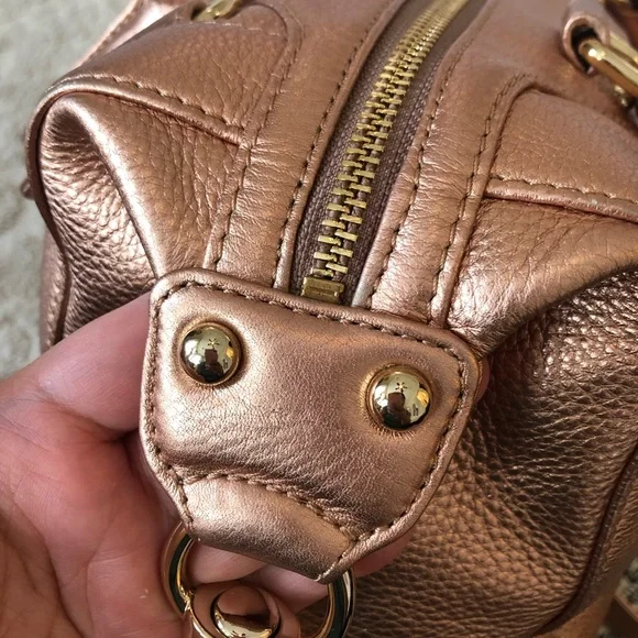 Rebecca Minkoff MAB Mini Satchel in Rosegold - Picture 16 of 17